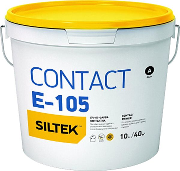 Грунт-фарба контактна Contact Е-105, Siltek 10л