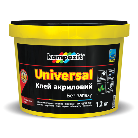 Клей акриловий UNIVERSAL, Kompozit 12кг