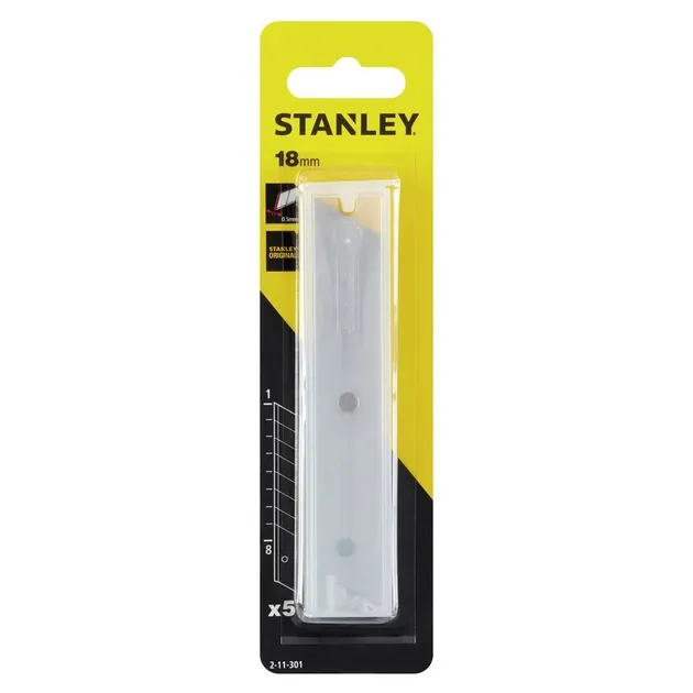 Леза для ножів 18 мм, 10 шт STANLEY  (0-11-301)
